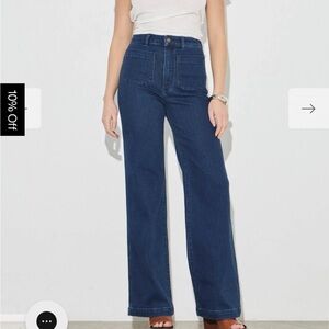 ROLLA'S Deep indigo sailor wide leg Jeans